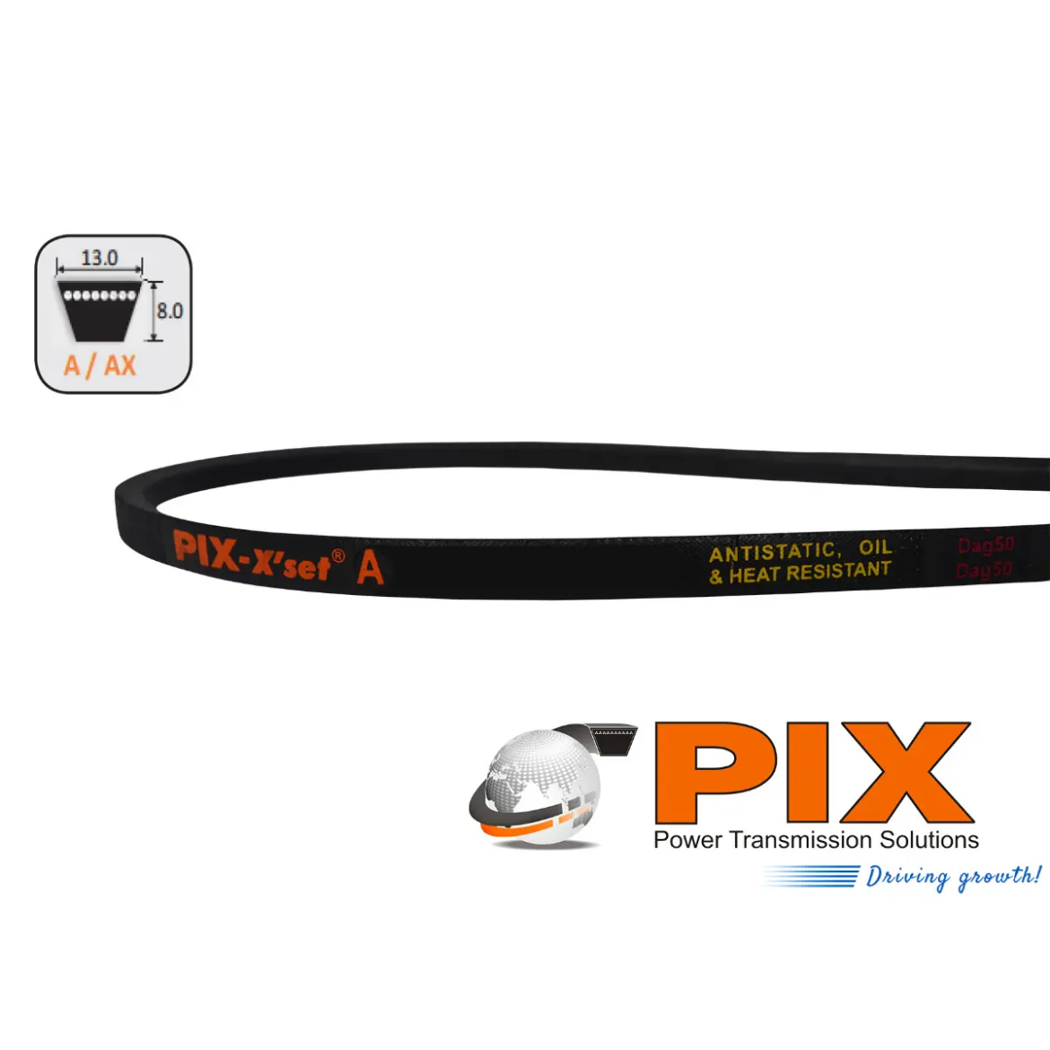 Picture of Vee Belt PIX A26 / 690mm Pitch / 710mm Outside