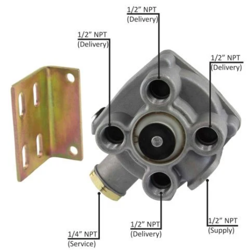 Picture of Relay Valve, R14V, Vertical, 1/2" Supply