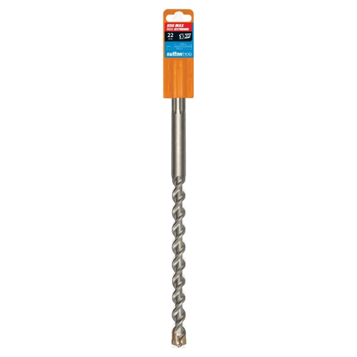 Picture of Drill, Masonry, 22mm x 340mm, REO EXTREME 10 CUT, SDS Max, TCT Tips (Red)