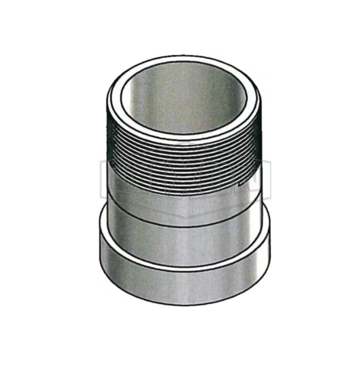 Picture of ADAPTOR SCREWED 80MM SHOULERED GAL - 150MM LONG