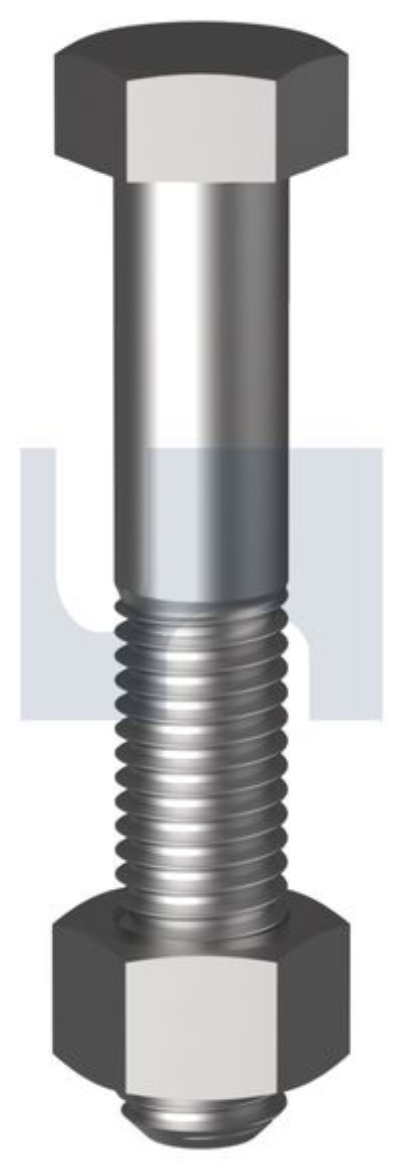 Picture of Bolt & Nut, Metric, 16 x 70mm, Hex Head, Class 4.6, HDG