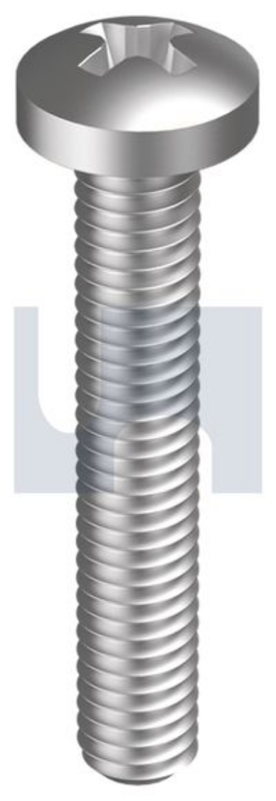 Picture of Machine Screw, Metric, 4 x 8mm, Pan Phillips Head, Stainless 316