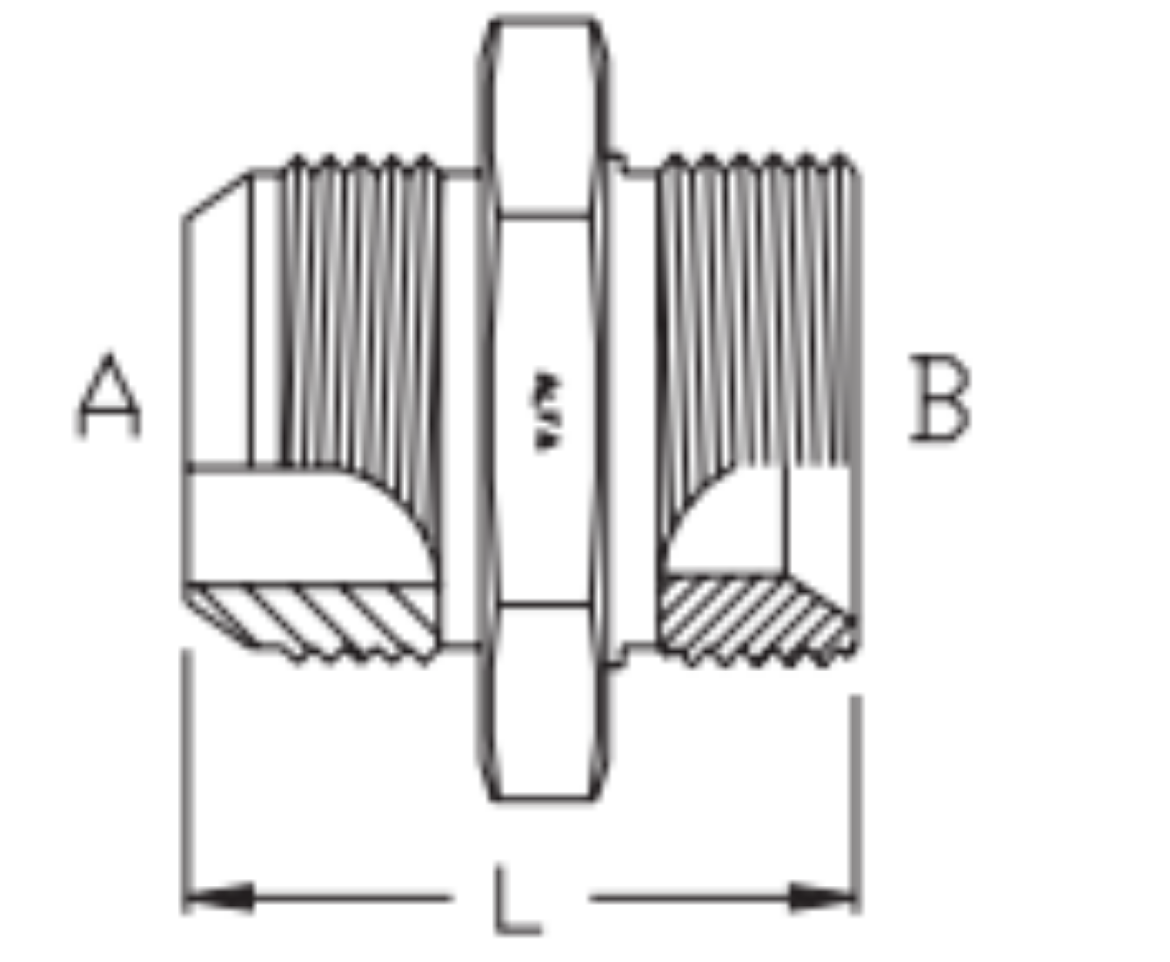 Picture of Adaptor, BSPP x JIS Komatsu Metric