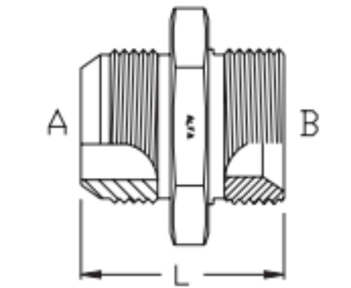 Picture of Adaptor, BSPP x JIS Komatsu Metric