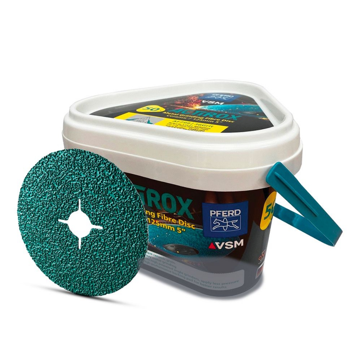 Picture of Actirox Resin Fibre Disc, Ceramic, AF 799 125x22, 36 Grit, 50 per Tub