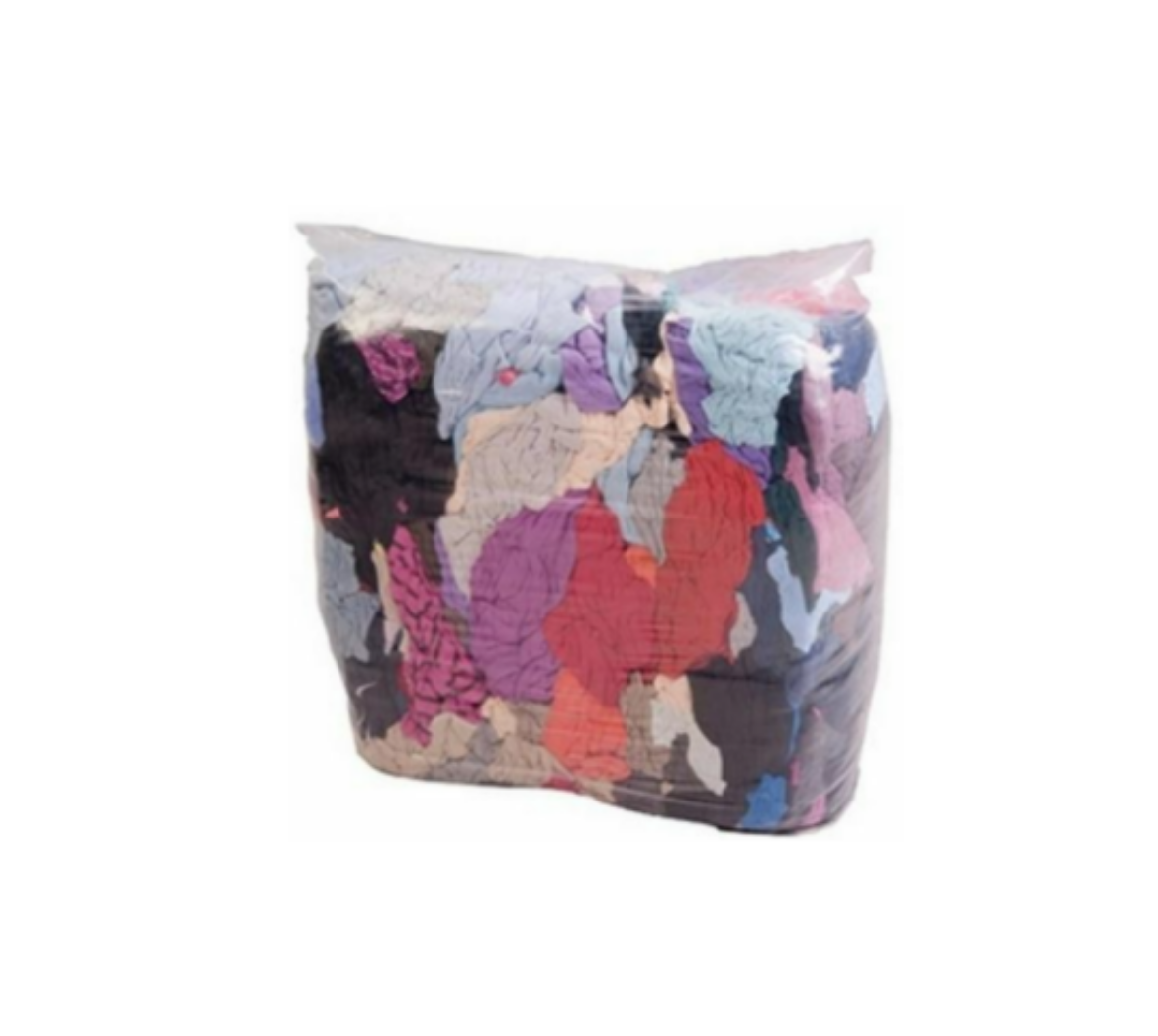 Picture of RAGS, CLEANING COTTON MIXED COLOURED 10KG