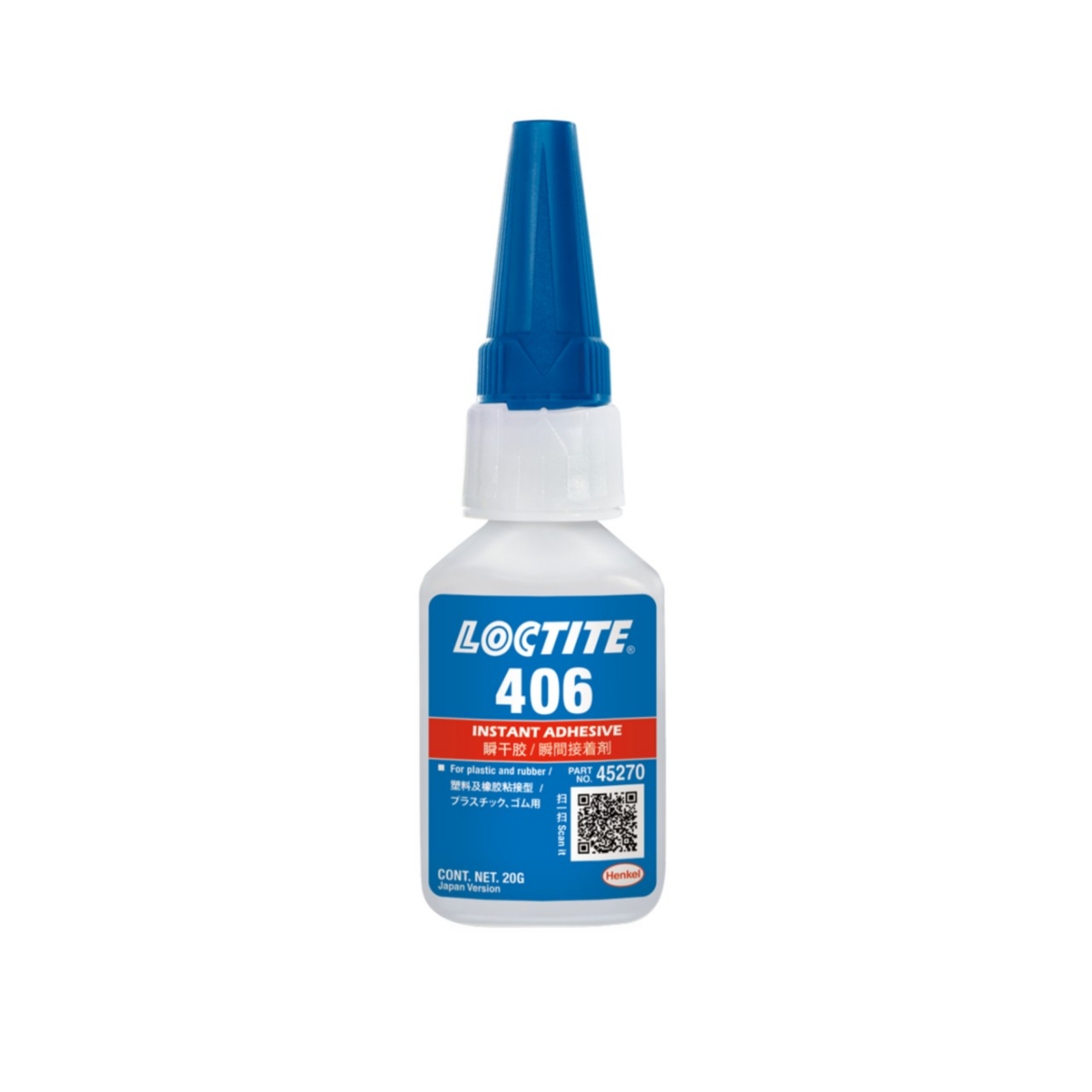 Picture of Loctite 406 Instant Adhesive - Low Viscosity - Rubber/Plastics - 25ml Bottle