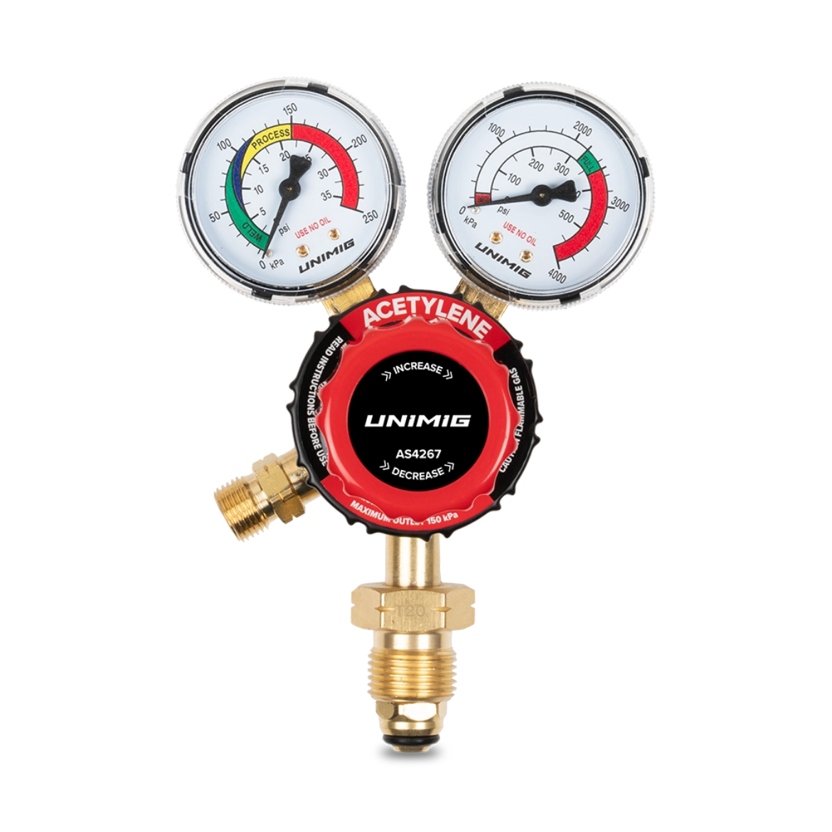 Picture of Regulator, Acetylene, 18 Month Warranty, Vertical Mount