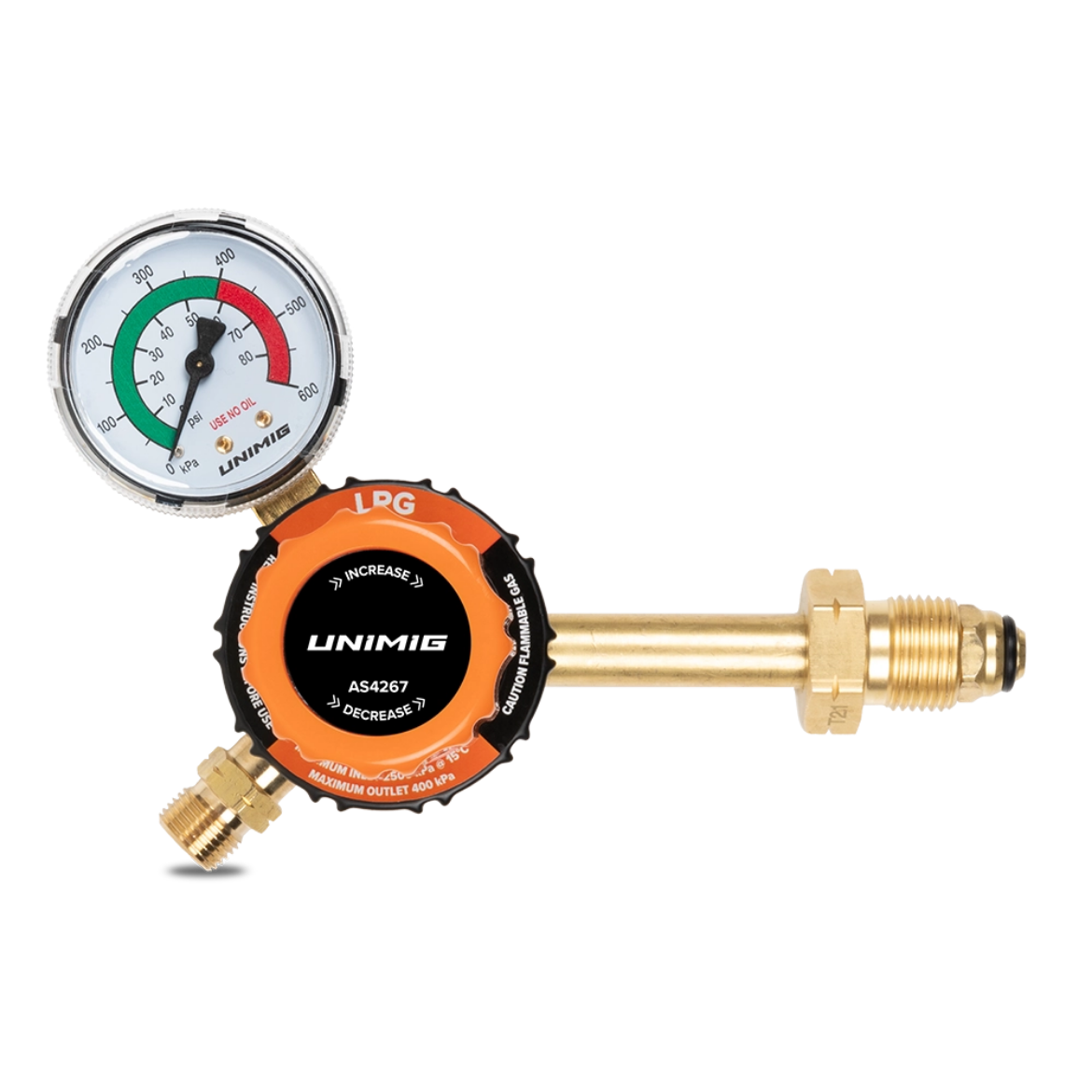 Picture of Regulator, LPG (Propane), 18 Month Warranty, Side Inlet