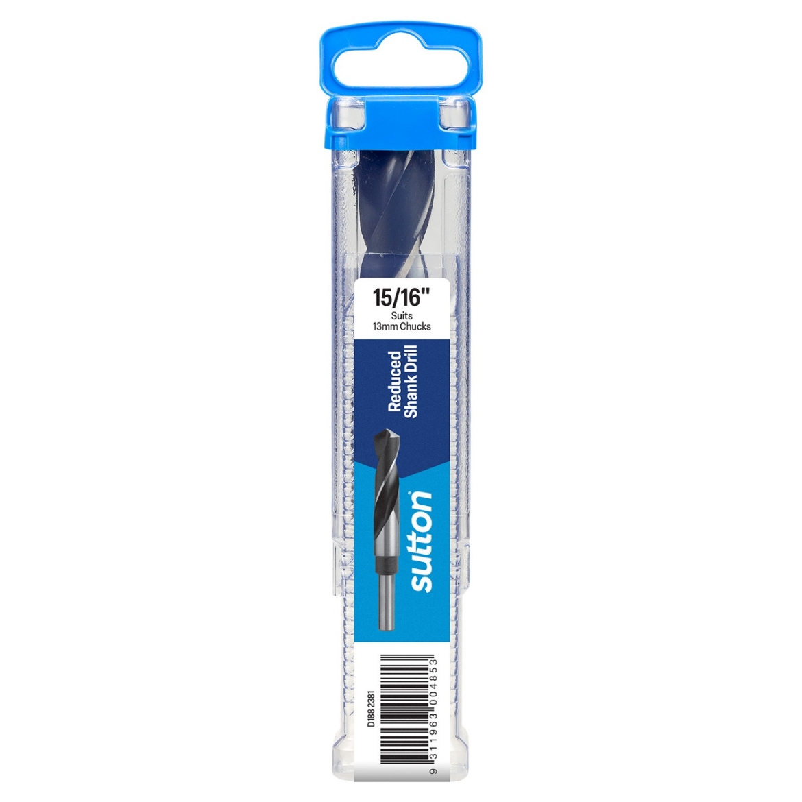 Picture of Drill, 15/16", 1/2" Reduced Shank, HSS