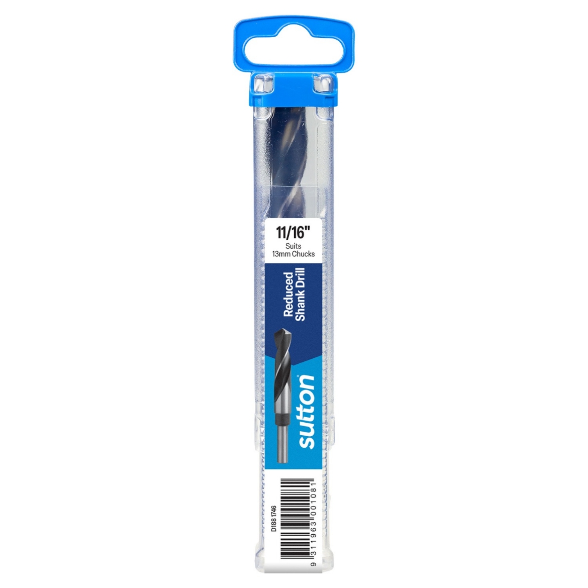Picture of Drill, 11/16", 1/2" Reduced Shank, HSS