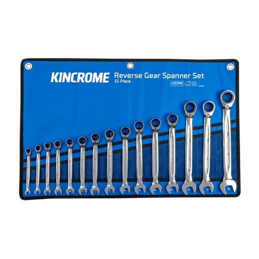 Picture of Reversible Gear Spanner Set 15 Piece - Metric - Sizes: 8,9,10,11,12,13,14,15,16,17,18,19,21,22,24mm
